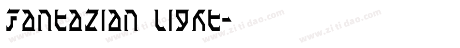 Fantazian Light字体转换